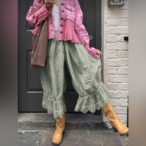 New Boho Lacey Bloomers- Seafoam